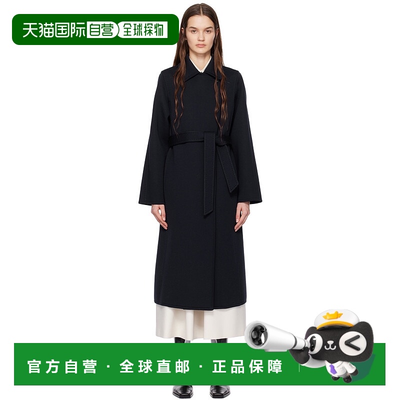 香港直邮MaxMara 麦斯玛拉 女士 海军蓝 Manuela 大衣 2319010131