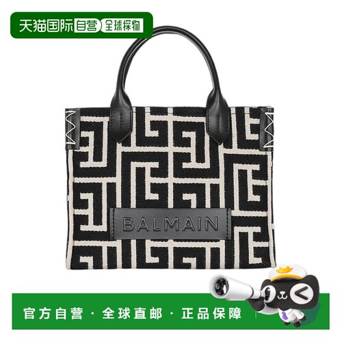 香港直邮Balmain B-Army 交织字母手提包 BN1FE818TJDC单肩包