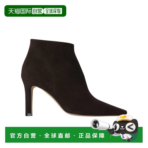 香港直邮The Row Carla 80 绒面革高跟踝靴靴短靴【付后1h可退】