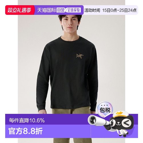 Arc'teryx 始祖鸟 Kragg LS 男士纯棉攀岩长袖T恤