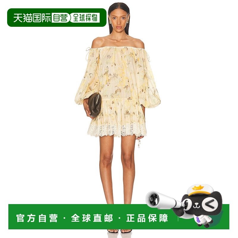 香港直邮ZIMMERMANN 女士 Cascadian 层叠迷你连衣裙 3214DSS255,女装/女士精品,连衣裙,淘宝优惠券,粉丝福利购,淘宝优惠卷