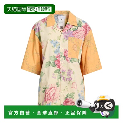 香港直邮Marine Serre 女士 Blouses 花纹衬衫 beige米色 舒适时