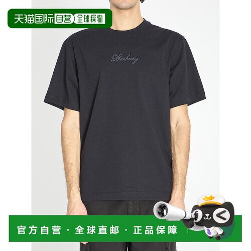 1h可退 香港直邮BURBERRY 男士T恤 8119183A1189 SS2026 黑色 Bla