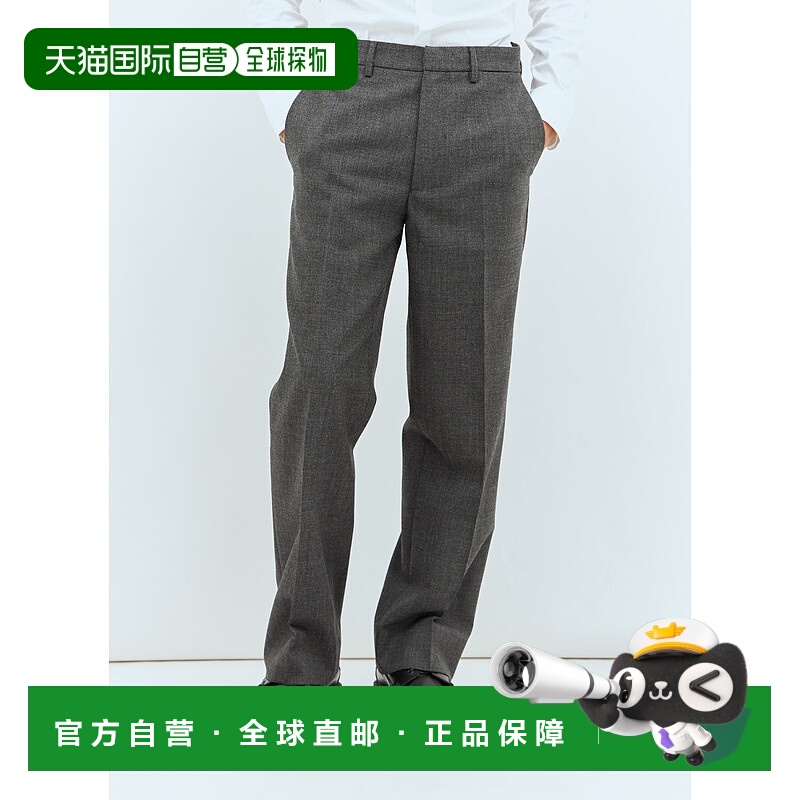 1h可退 香港直邮Miu Miu 缪缪 男士 混纱羊毛长裤 MP183111CZ裤子