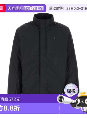 1h可退 香港直邮Represent 男士 黑色尼龙夹克 MLM178501