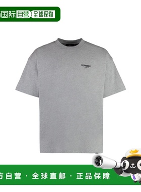 1h可退 香港直邮Represent 男士 带LogoT恤 OCM41114158 grey灰色
