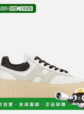 自营欧洲直邮Hogan H-Stripes白色/灰色运动鞋女款