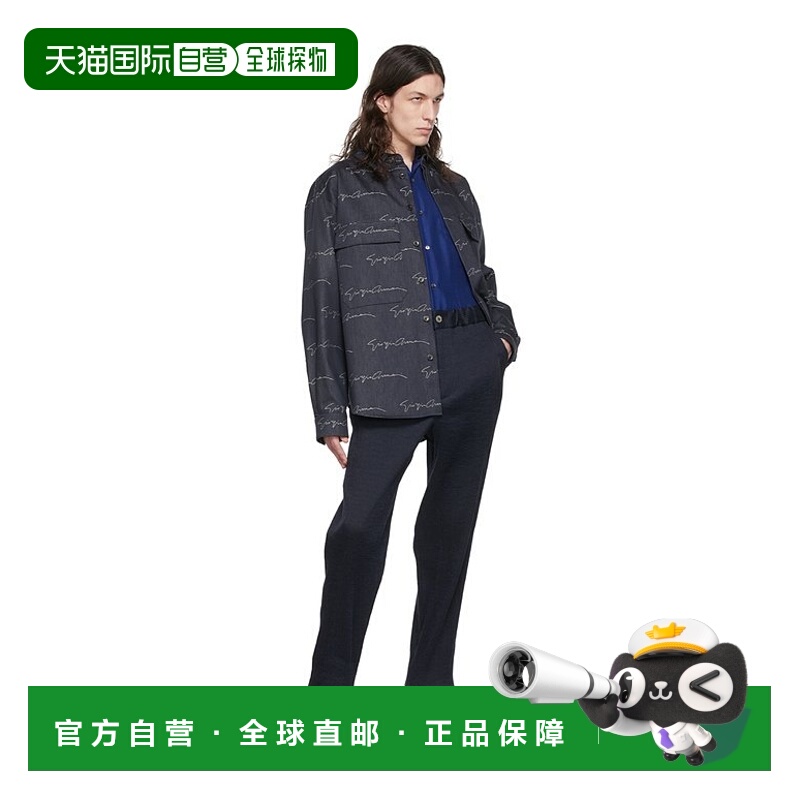 香港直邮Giorgio Armani 海军蓝三口袋休闲裤 2SGPP0N4T035TUBWFB