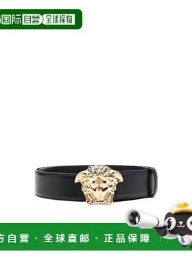 香港直邮Versace 黑色Medusa Palazzo 腰带 DCU4140DVTP1KVO41