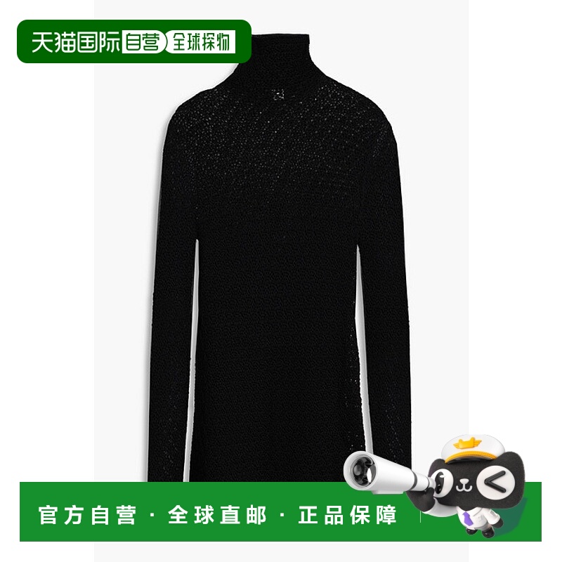 1h可退 香港直邮TOTÊME 女士 钩花高领上衣 242WRT1776YA0040001B