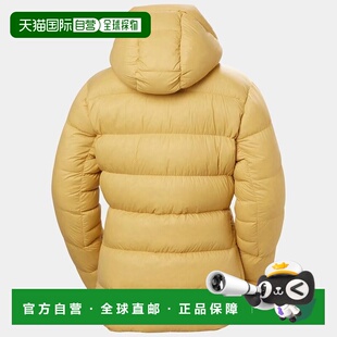 自营欧洲直邮Helly Hansen 女士沙黄色聚酯釉面极地羽绒服鹅绒