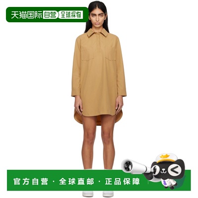 1h可退 香港直邮A.P.C. 女士 驼色 Angela 连衣裙 COGWIF35064