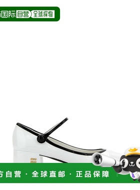 1h可退 香港直邮Miu Miu 缪缪 女士 白色皮质浅口鞋 5I435EFA0350