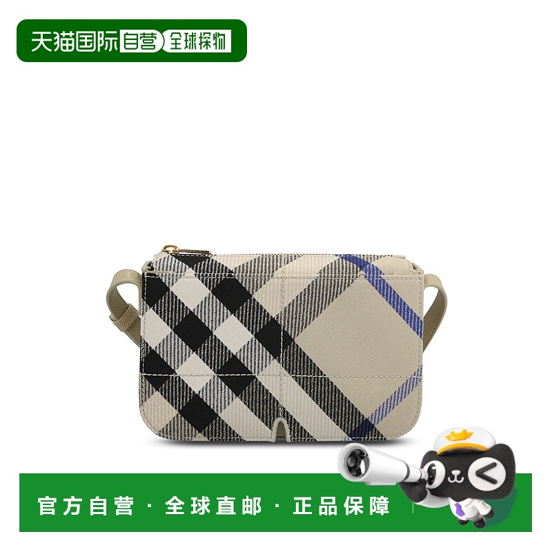 香港直邮Burberry 巴宝莉 女士 SNIP 刺绣帆布斜挎包 8103378背包