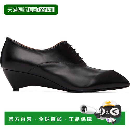 香港直邮Jil Sander 吉尔 桑达 女士 黑色系带德比鞋 J16ZJ0027P7