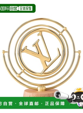 欧洲直邮LV路易威登 金色金属老花图案摆件男女通用