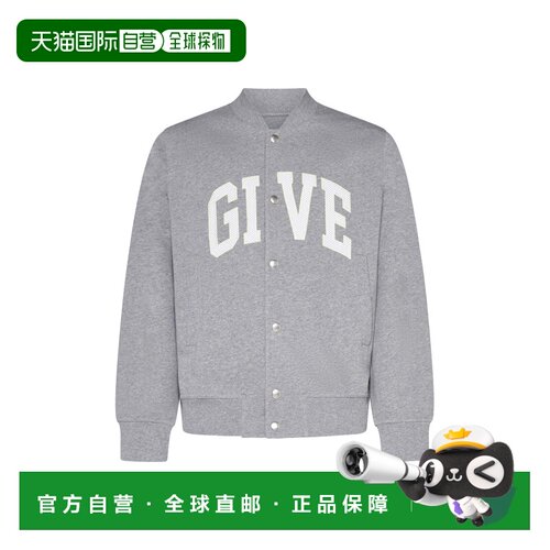 香港直邮GIVENCHY 男士夹克 BM017J3YMW055 AW2025 灰色 按扣夹克