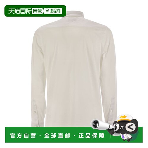FAY 男士衬衫 NRMA350145TUY1B001 SS2025 白色 Cotton jersey sh