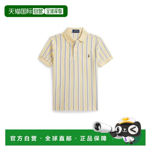 香港直邮Polo Ralph Lauren Polo 拉夫 劳伦 男童 条纹牛津网纱Po