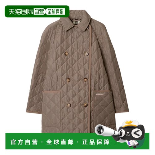 香港直邮BURBERRY/博柏利 24FW 翻领绗缝棉服 Wom【付后1h可退】
