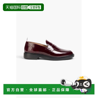 1h可退 香港直邮Thom Browne 汤姆 布朗 男士 漆皮乐福鞋 MFL090B