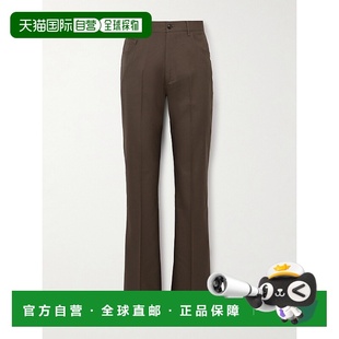 香港直邮AMIRI 男士 修身小喇叭斜纹布裤子 AMSUFP1072休闲裤羊毛