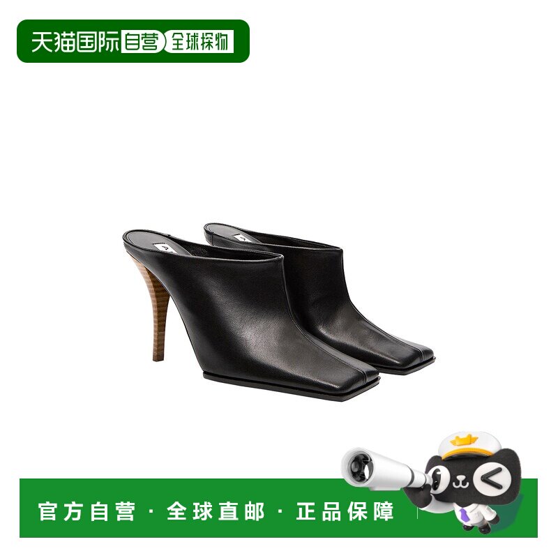 1h可退 美国直邮alaia 女士 鞋跟凉拖 AA3M2015I106 black黑色 舒
