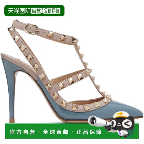 香港直邮valentino 华伦天奴 女士 蓝色 & 粉色 Rockstud Ankle S
