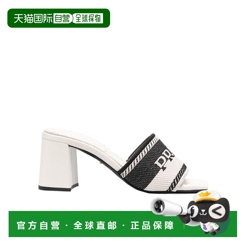【99新未使用】香港直邮Prada 徽标高跟凉鞋 1XX612F 3LKB F0N12