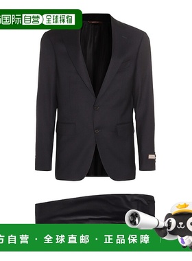 香港直邮Canali 康钠丽 男士 黑色羊毛西服 L1528051RAR03472304