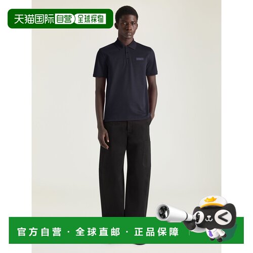 自营欧洲直邮Givenchy纪梵希 男士深蓝色棉质GIVENCHY Paris粗纹P
