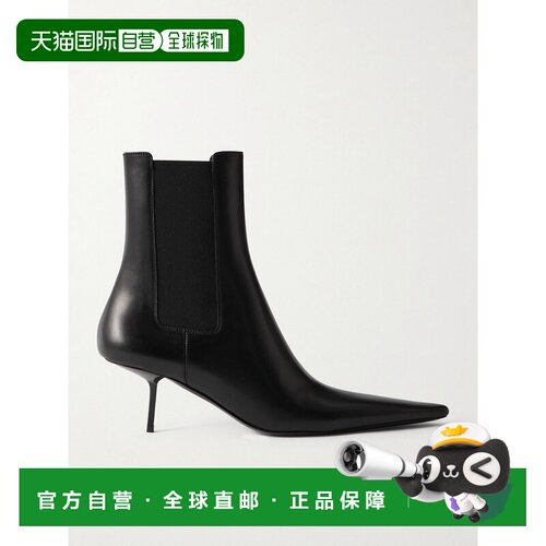 1h可退 Saint Laurent 圣罗兰 女士 Victoire 皮质短靴 8高跟