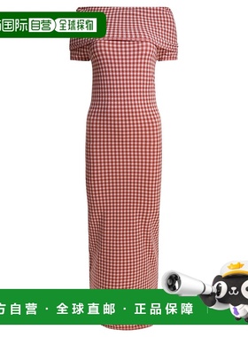 1h可退 香港直邮Alaia 女士 格纹针织连衣裙 AA9R2714K088B包臀裙