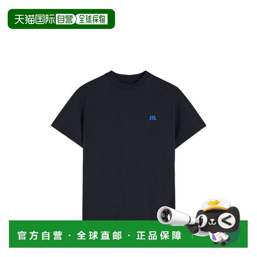 香港直邮Jil Sander 吉尔 桑达 女士 海军蓝棉质T恤衬衫 J02GC016