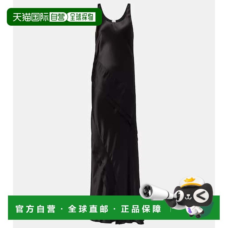 香港直邮Saint Laurent 圣罗兰 女士 真丝缎面吊带连衣裙长裙,女装/女士精品,连衣裙,淘宝优惠券,粉丝福利购,淘宝优惠卷