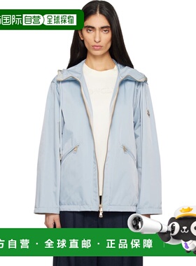 1h可退 香港直邮Moncler 盟可睐 女士 蓝色 Cassiopea 连帽夹克 L