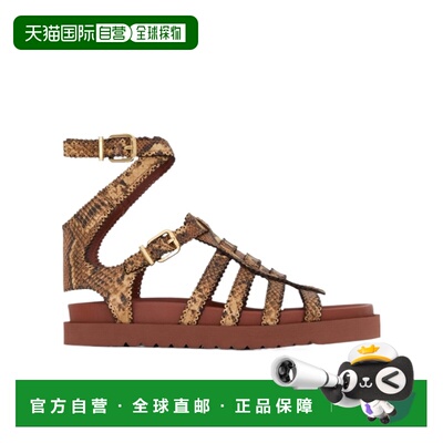 1h可退 香港直邮Zimmermann 蛇纹厚底凉鞋 5508FF25A1