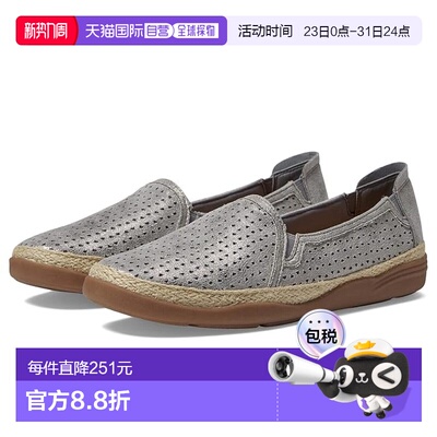 1h可退 香港直邮clarks originals 其乐 女士 Elaina 红宝石色乐