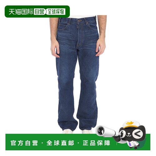 香港直邮Celine 腰带环牛仔裤 2N574789D.直筒裤