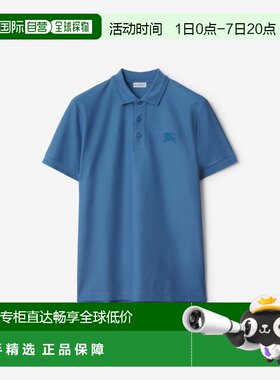 自营Burberry/博柏利 男士休闲百搭针织短袖Polo衫翻领商务运动