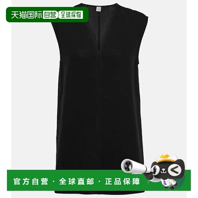 香港直邮TOTÊME 女士 Fluid 上衣 black黑色 舒适时尚女装