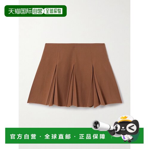 Marni 玛尼 女士 褶裥迷你半身裙 GOMA0794A1UTW9【付后1h可退】
