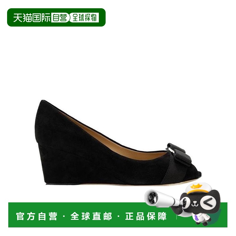 香港直邮Salvatore Ferragamo 蝴蝶结高跟鞋 0539743