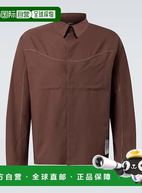 1h可退 香港直邮Satisfy 男士 PeaceShell 河流斜纹布衬衫