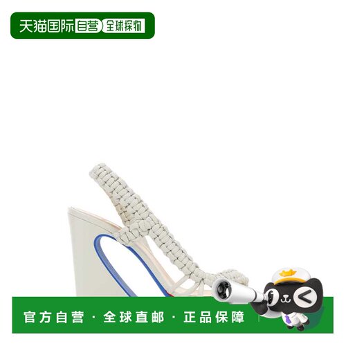 1h可退 香港直邮Fendi 芬迪 女士 FENDI ARC 白色皮质凉鞋 8X8917