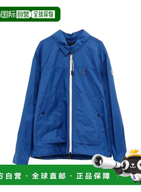 香港直邮moncler 盟可睐 男士 蓝色聚酯夹克 L10971G0000853A5E74