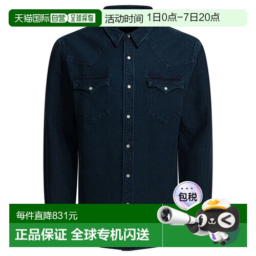 香港直邮ralph lauren rrl 拉夫 劳伦RRL 男士 靛蓝色绒面革西部