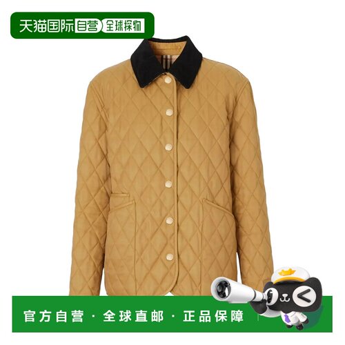 欧洲直邮Burberry Woman Dranefeld Jacket Camel