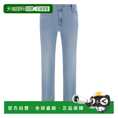 香港直邮MOTHER 女士牛仔裤 19061008BBID SS2025 蓝色 Ankle Fra