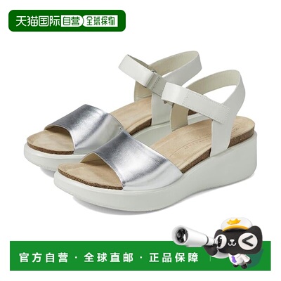 香港直邮ecco 爱步 女士 Flowt 坡跟软木凉鞋 colorful花色 舒适